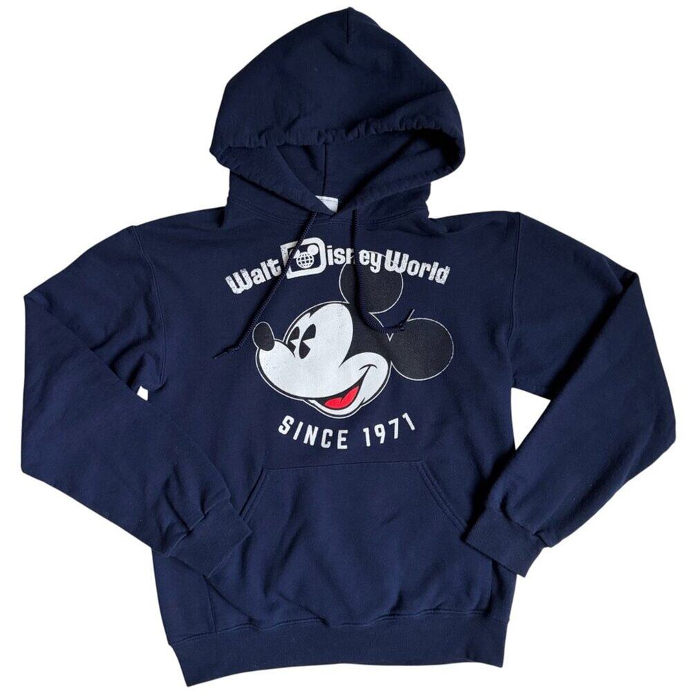 Walt Disney‎ World Mickey Mouse Since 1971 Hoodie (Navy Blue) - Small